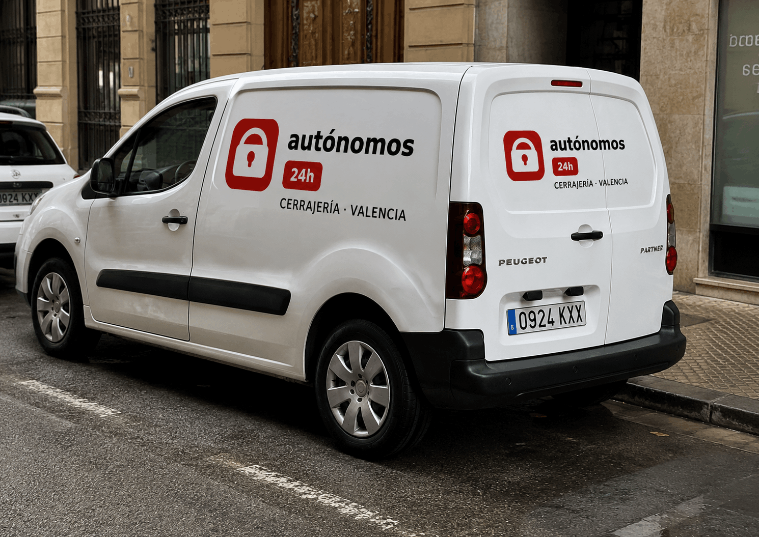 Furgoneta de Autónomos 24H, cerrajeros 24 horas en Valencia